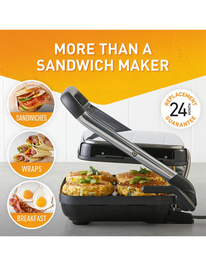 SPM4000SS Cafe Style 4 Slice Sandwich Press
