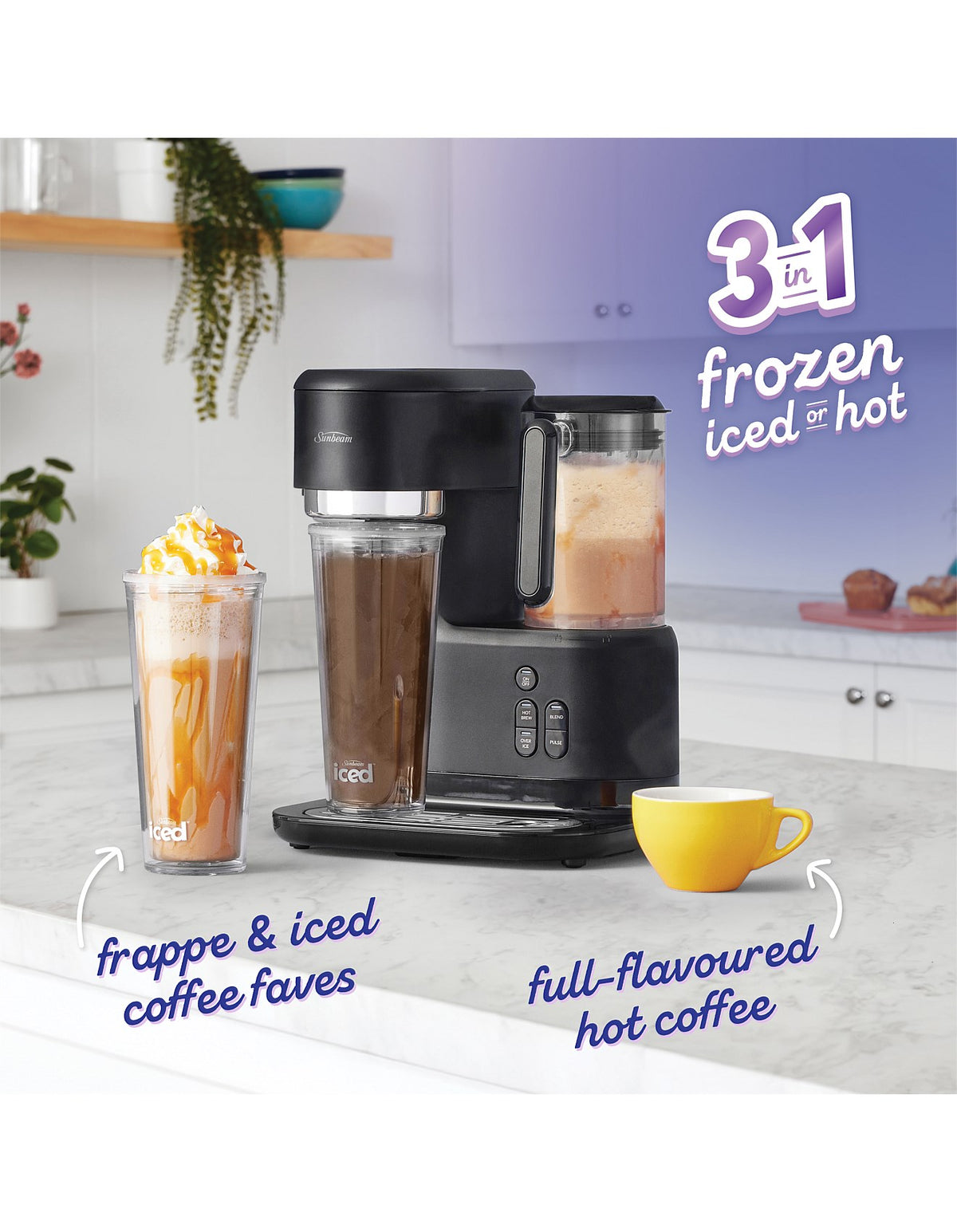 SDP2000BK Frappe Iced & Hot Coffee Machine