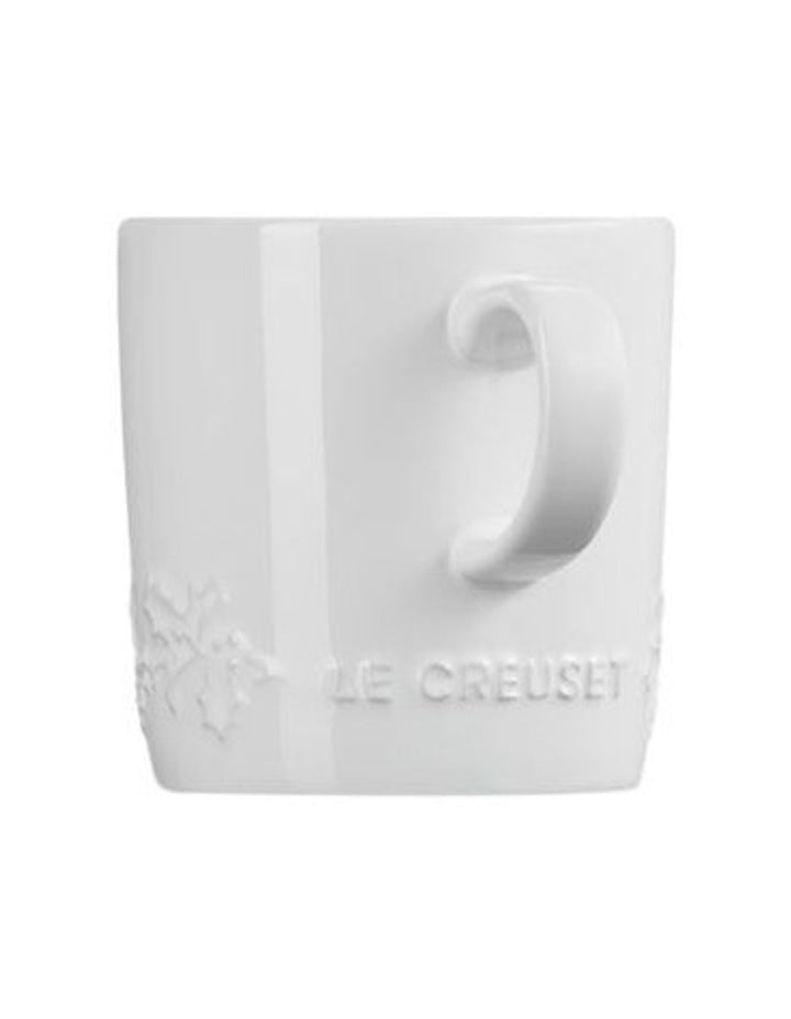 London Holly Relief Coffee Mug 350ml 4C in White