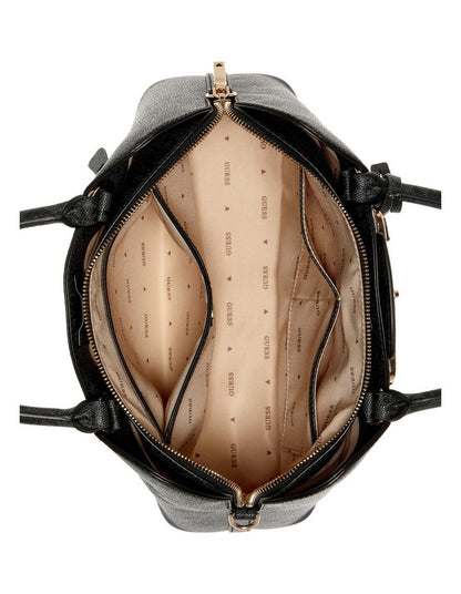 Janie Girlfriend Satchel Bag in Latte Logo