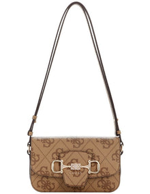 Janie Crossbody Bag in Latte Logo
