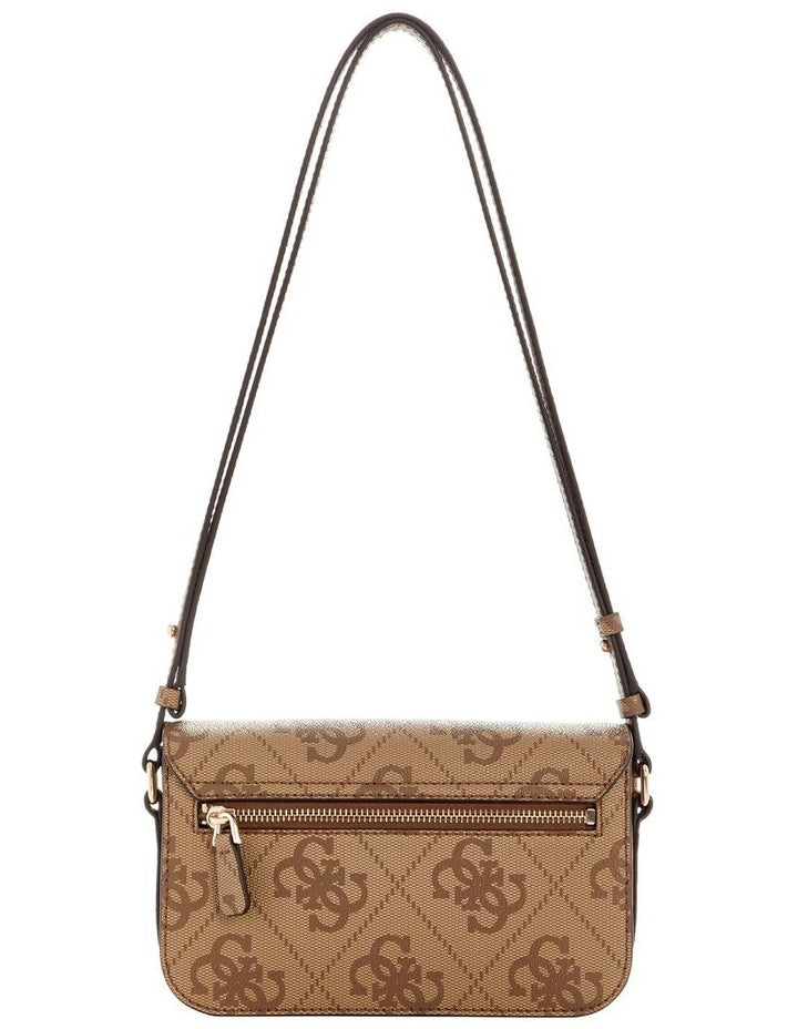 Janie Crossbody Bag in Latte Logo