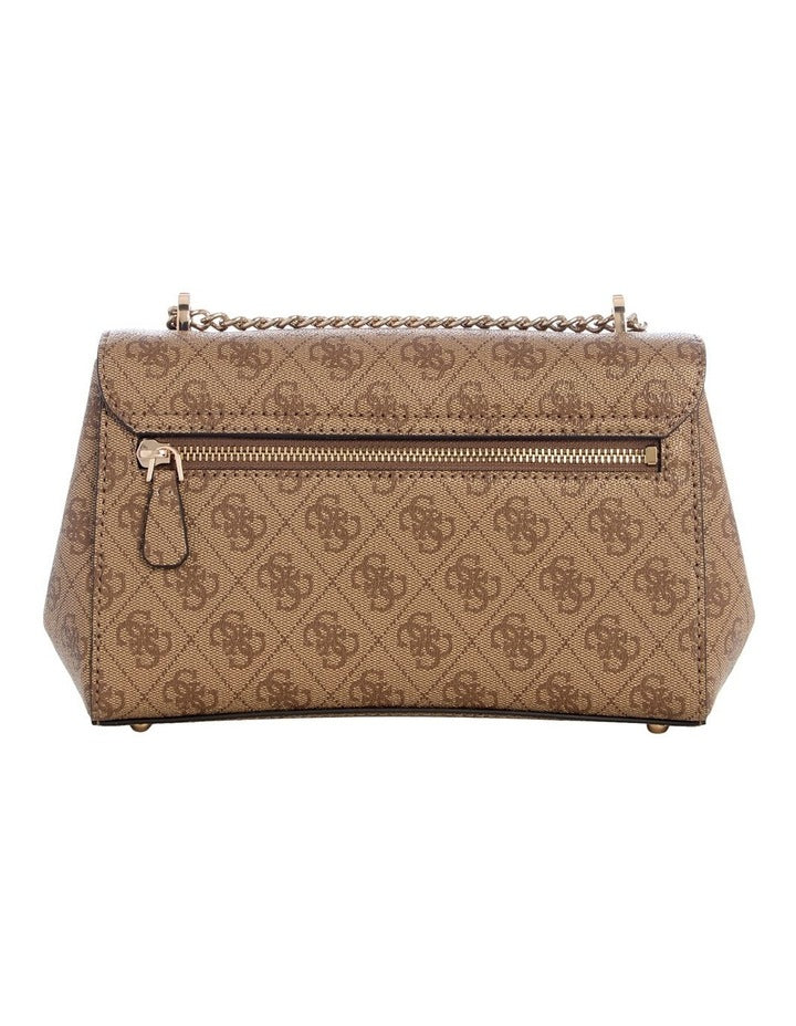 Leona Crossbody Bag in Latte Logo