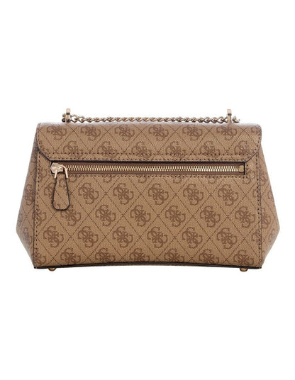Leona Crossbody Bag in Latte Logo