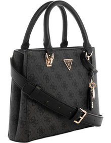 Noelle II Small Satchel Bag in Coal Logo