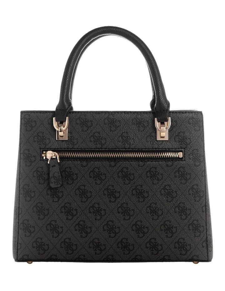 Noelle II Small Satchel Bag in Coal Logo