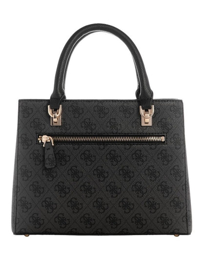 Noelle II Small Satchel Bag in Coal Logo