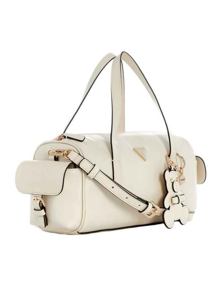 Kassie Small Satchel Bag in Off White