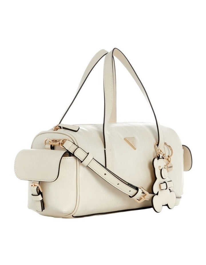 Kassie Small Satchel Bag in Off White