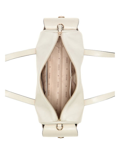 Kassie Small Satchel Bag in Off White