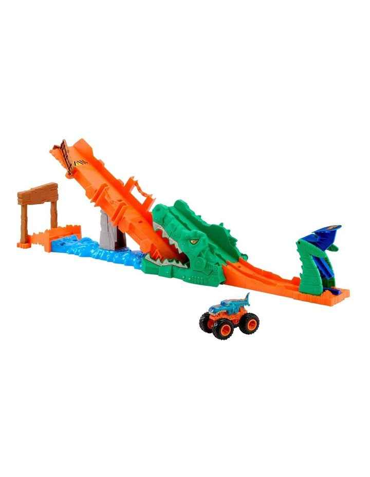 Monster Trucks Crocodile Crash Challenge Playset