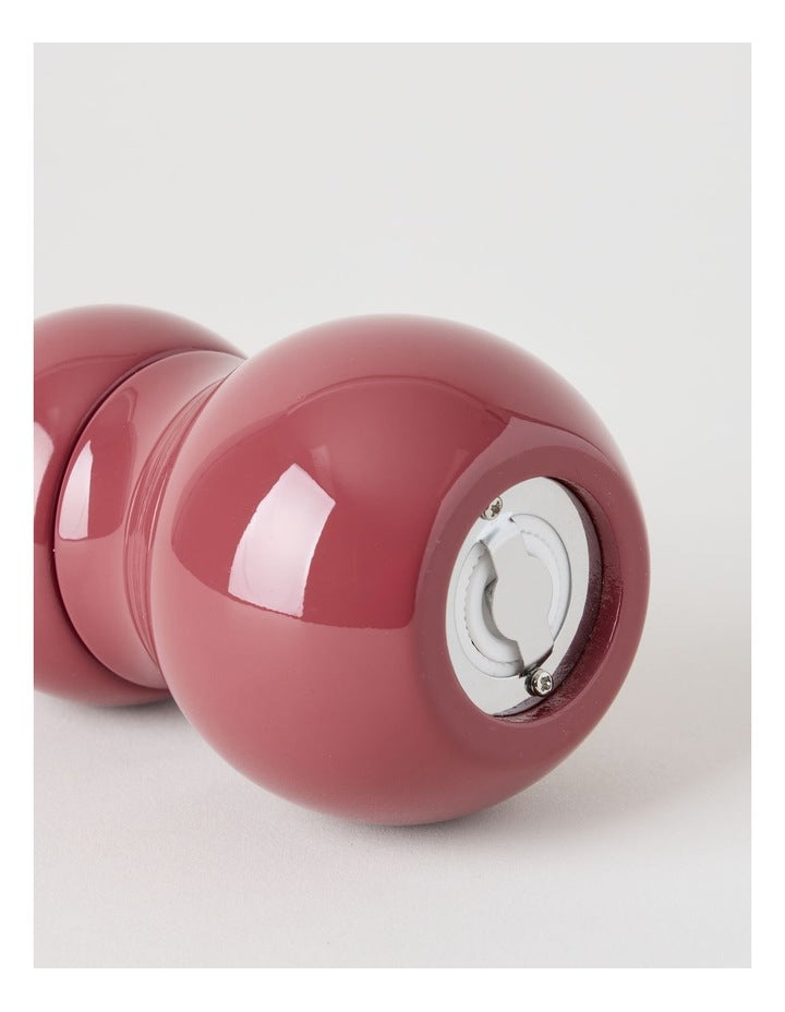 Bubble Salt or Pepper Mill 14cm in Burgundy