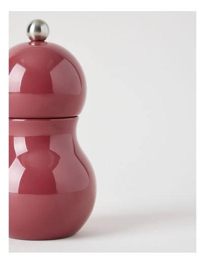 Bubble Salt or Pepper Mill 14cm in Burgundy