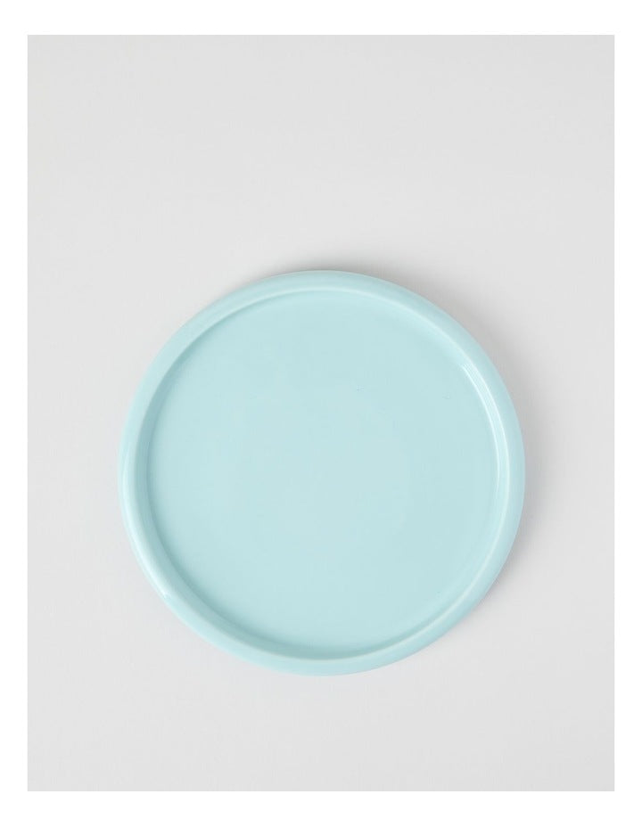 Bubble Side Plate in Pale Blue