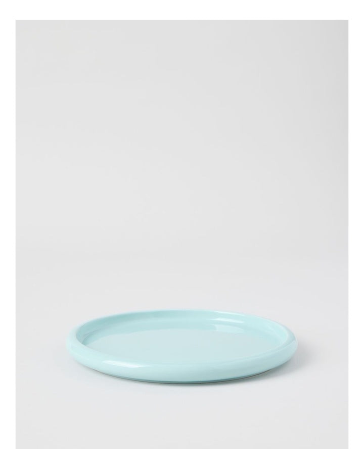 Bubble Side Plate in Pale Blue