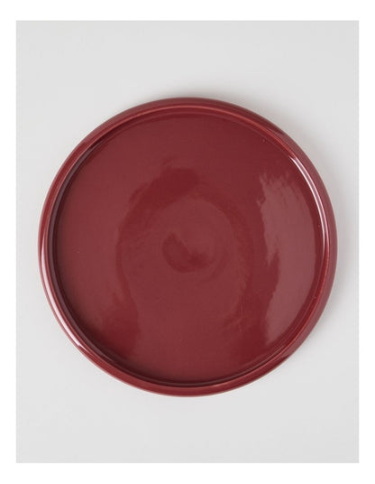 Bubble Dinner Plate in Burgundy