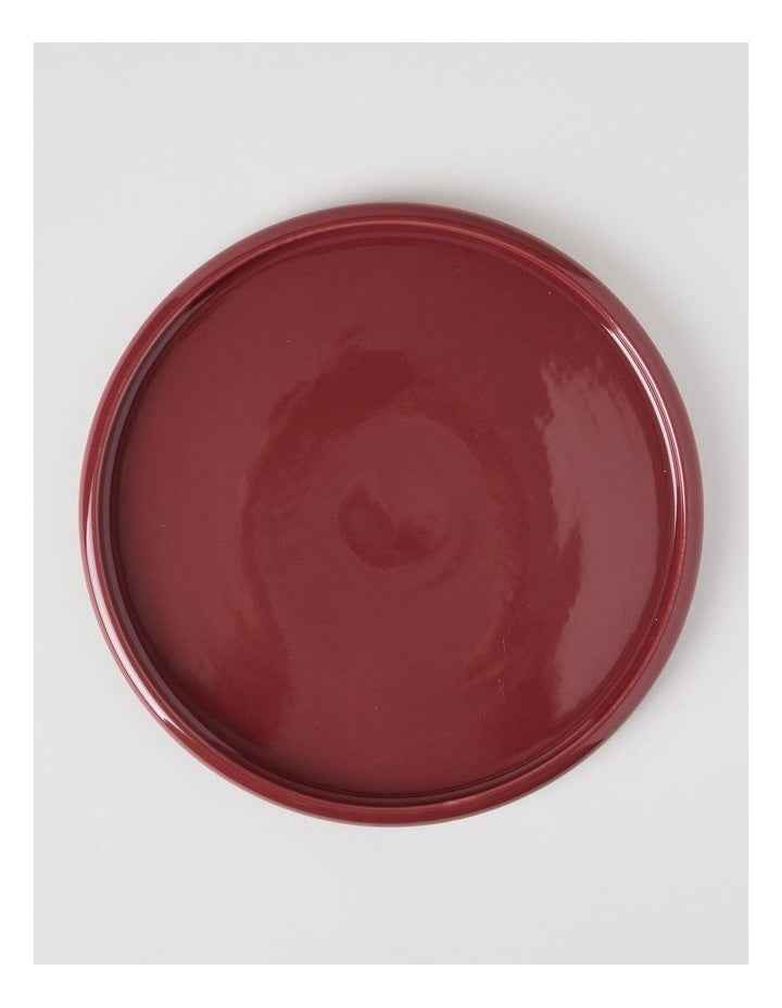 Bubble Dinner Plate in Burgundy