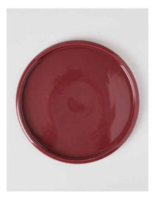 Bubble Dinner Plate in Burgundy