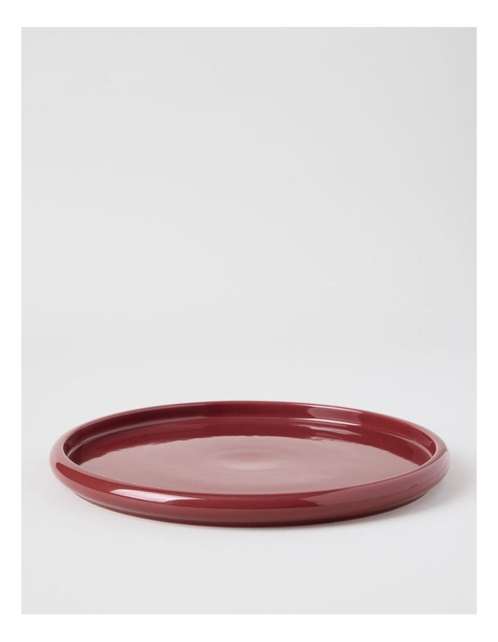 Bubble Dinner Plate in Burgundy
