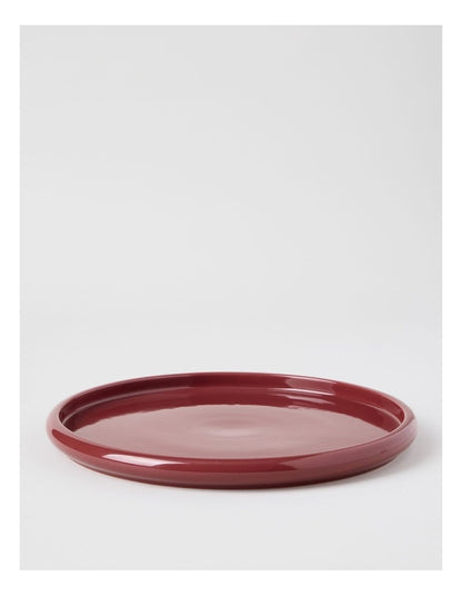 Bubble Dinner Plate in Burgundy