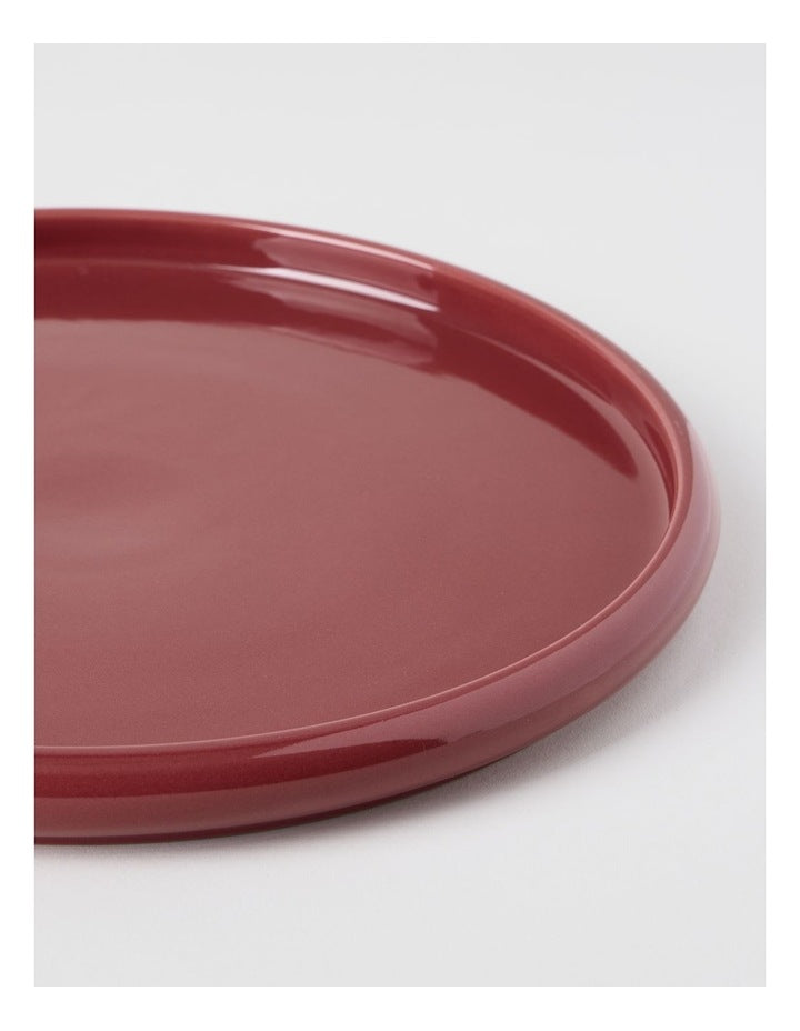 Bubble Dinner Plate in Burgundy