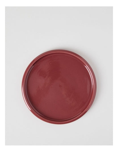 Bubble Side Plate in Burgundy