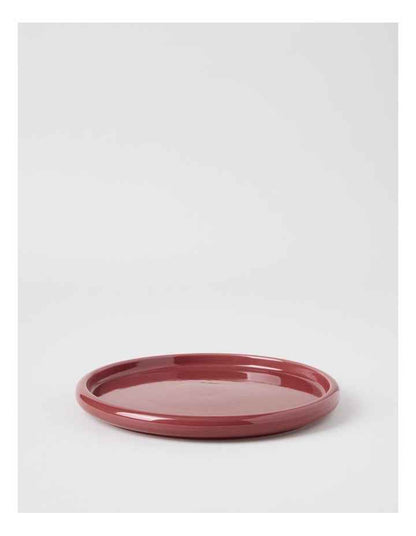 Bubble Side Plate in Burgundy