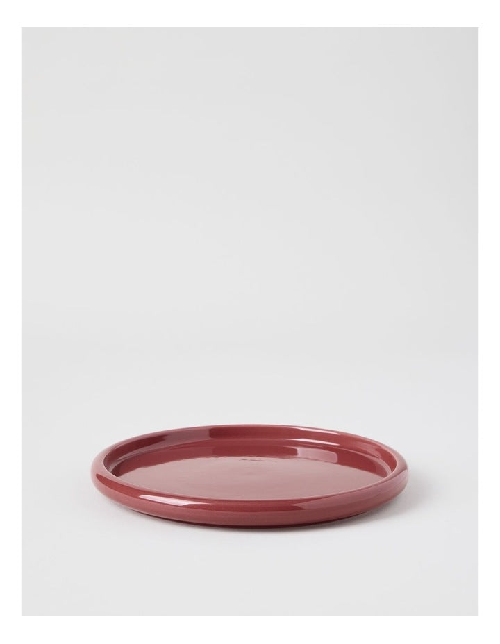 Bubble Side Plate in Burgundy