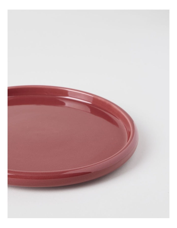 Bubble Side Plate in Burgundy
