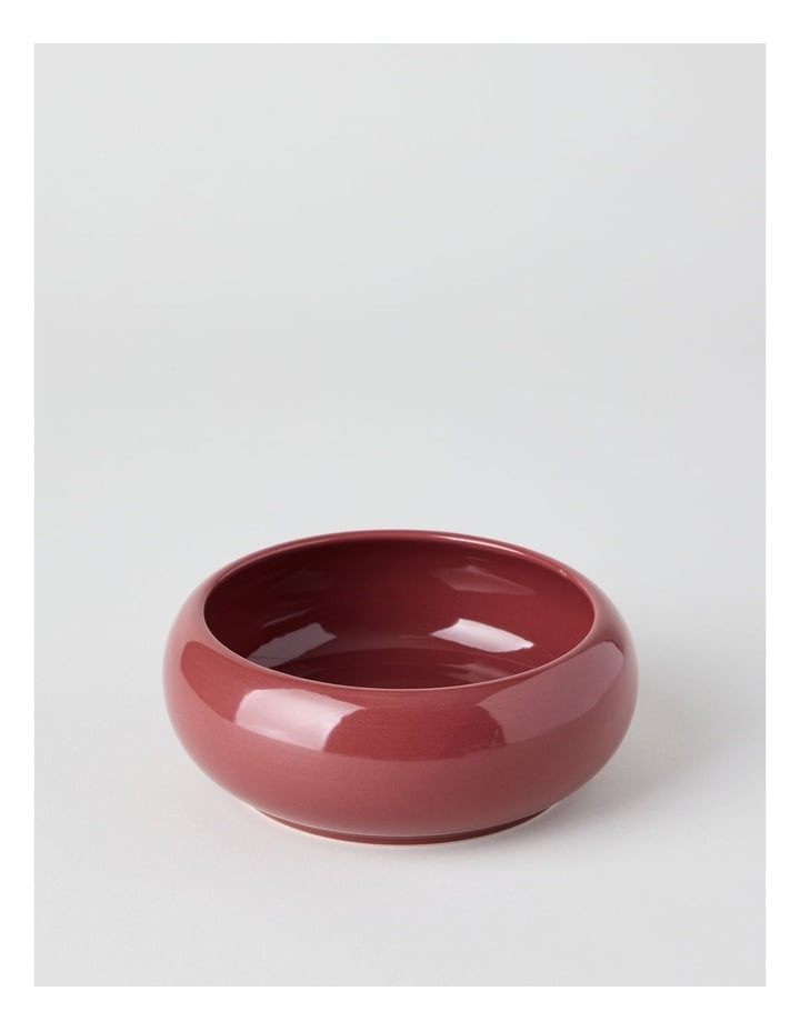 Bubble Cereal Bowl 20.5cm x 7cm in Burgundy