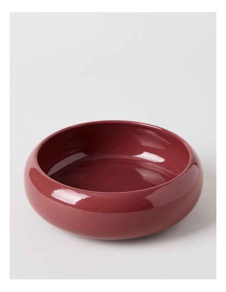 Bubble Pasta Bowl 21cm x 7cm in Burgundy