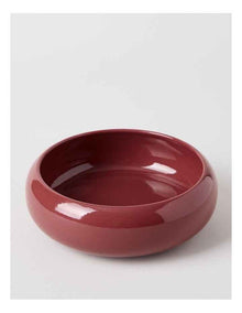 Bubble Pasta Bowl 21cm x 7cm in Burgundy