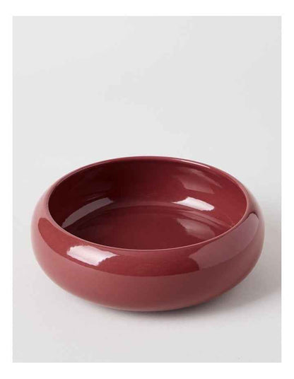 Bubble Pasta Bowl 21cm x 7cm in Burgundy