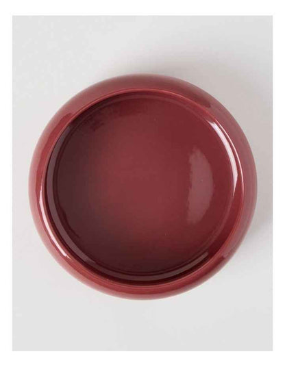 Bubble Pasta Bowl 21cm x 7cm in Burgundy