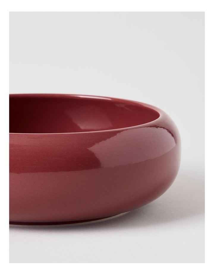 Bubble Pasta Bowl 21cm x 7cm in Burgundy