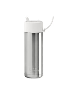 20oz Stainless Steel Ceramic Bottle Limited Edition Silver with Flip Straw Lid Cloud 595ml
