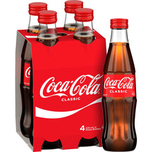 Coca-Cola Classic Soft Drink Multipack Glass Bottles 4 x 330mL