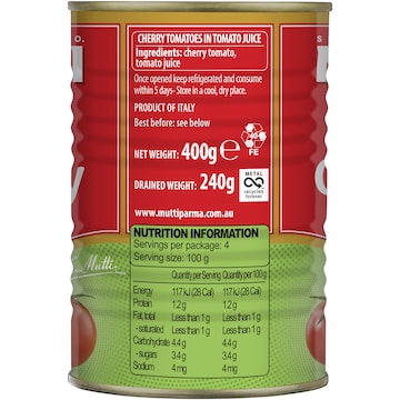 Mutti Whole Cherry Tomatoes 400g