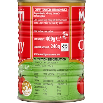 Mutti Whole Cherry Tomatoes 400g