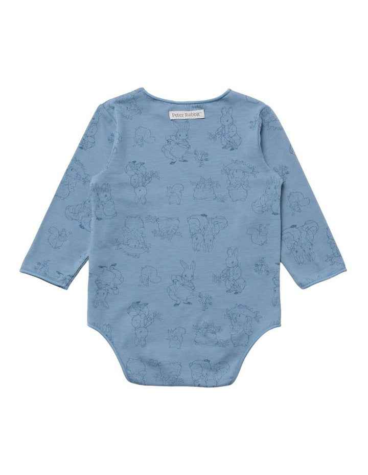 Long Sleeve Bodysuit in Blue