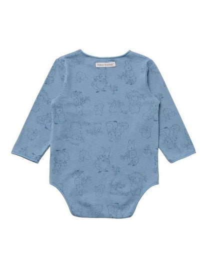 Long Sleeve Bodysuit in Blue