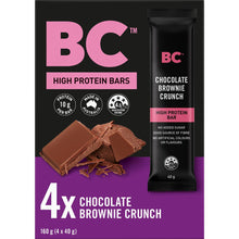 BC Snacks High Protein Bars Chocolate Brownie Crunch 4 Pack