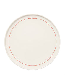 Mon Amour 25cm Rimmed Dinner Plate White