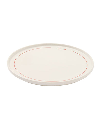 Je T¿Aime 25cm New Bone China Dinner Plate White Red