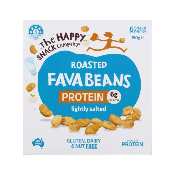 HAPPY SNACK COMPANY FAVVA BEANS LIGHTLY SALTED 6X25G:50 GRAM