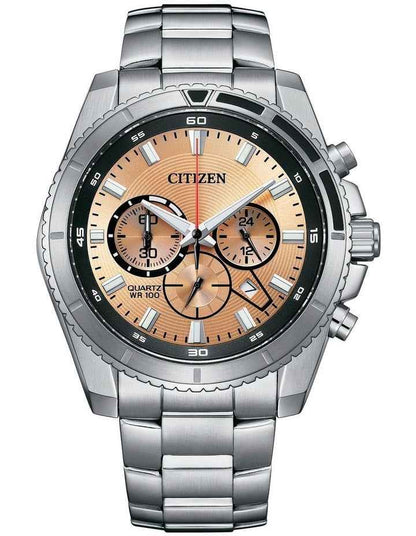 Sports Chronograph Watch 40mm AN8200-50X in Silver