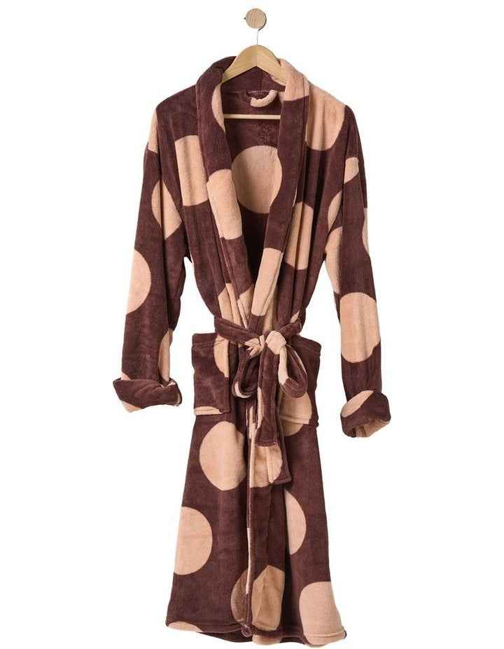Plush Pluto Bath Robe in Chocolate