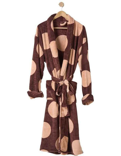 Plush Pluto Bath Robe in Chocolate