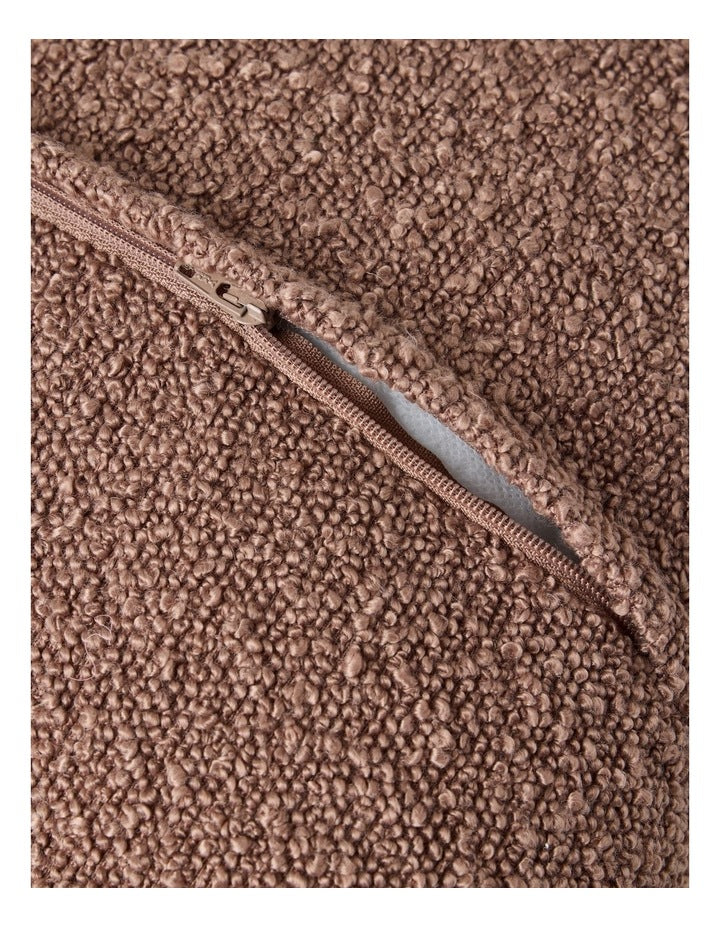 Vue Boucle Cushion in Chocolate