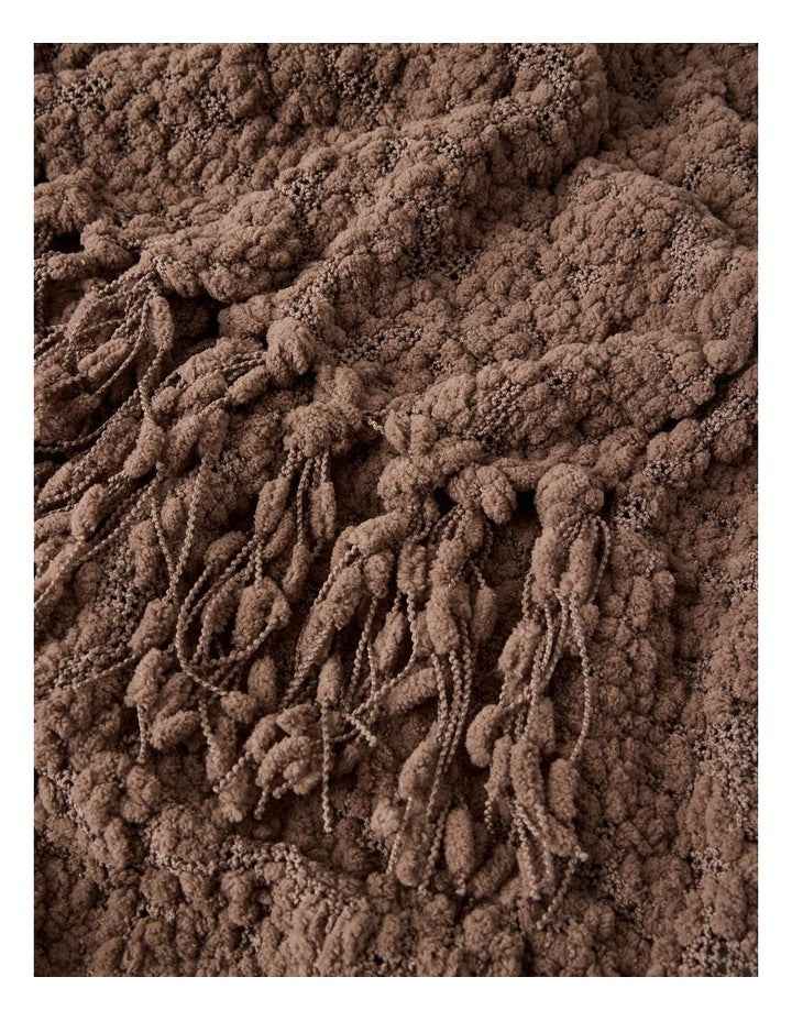 Boucle Throw in Chocolate